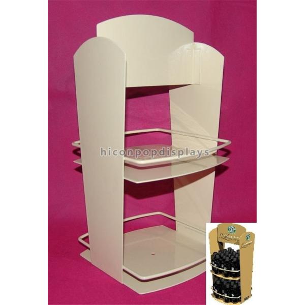 2-Layer Stationery Metal Display Racks Powder Coated For Shops / Supermarkets