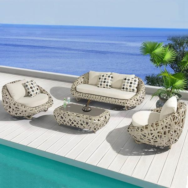 Create a Luxurious Outdoor Space with Rattan Furniture Luxury Rope Modern Garden Set
