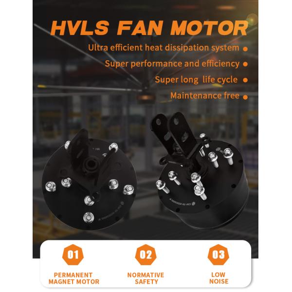 AL Material de la hoja 12ft 7.3m 750w Techo industrial gigante HVLS Ventiladores Motor para granjas