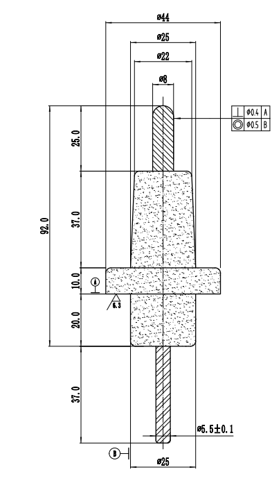24KV 630A Эпоксидная смола вставные изоляторы для прокладки напряжения испытания крана прокладки с подключением