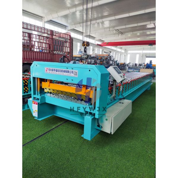 Corrugated Sheet Roll Forming Machine With Intelligent PLC Control