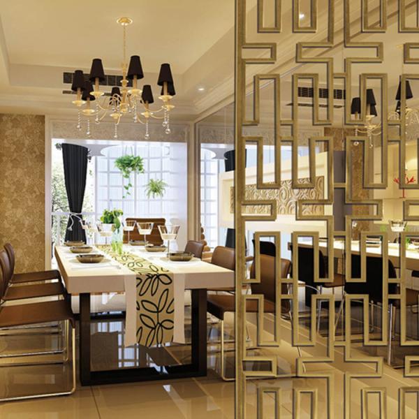 Living Room Stainless Steel Partition Decorative Laser Cut Cold Rolled