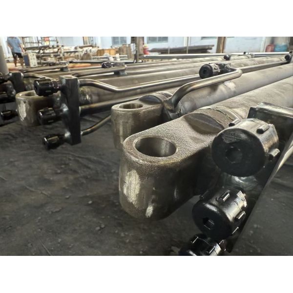 60mm Hard Chrome Plated Steel Hydraulic Telescopic Cylinder Double Acting For Crane
