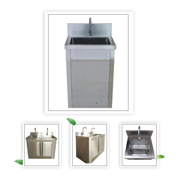 Other Machine Type 40W Newest Hand Washing Tilt Activated Automatic Cleanroom Wash Stainless Steel Sink