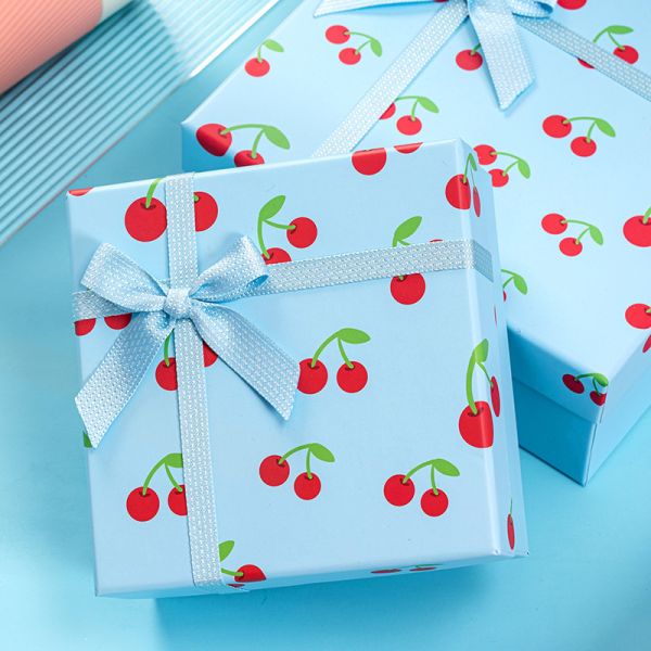 Rectangular Creative Gift Box With Bow Top And Bottom Lid Gift Packaging Customizable Souvenir Packaging