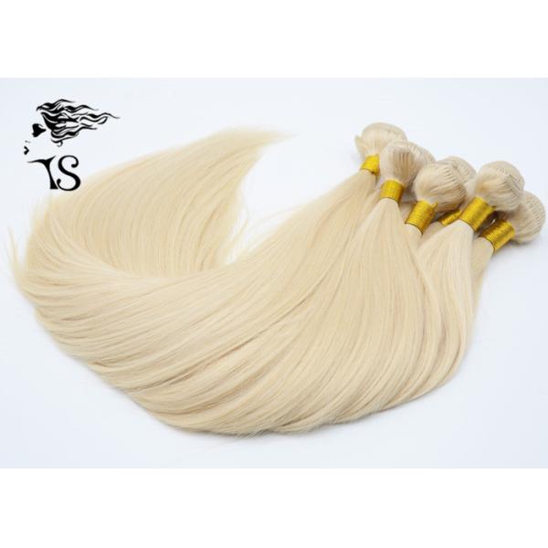 Straight Blonde Colour 613 Human Hair Extensions With 6A 100% Ukraine Hair