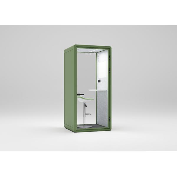 Soundproof Phone Booth Office Pod with Customizable Size and Tempered Glass for Private Workspaces