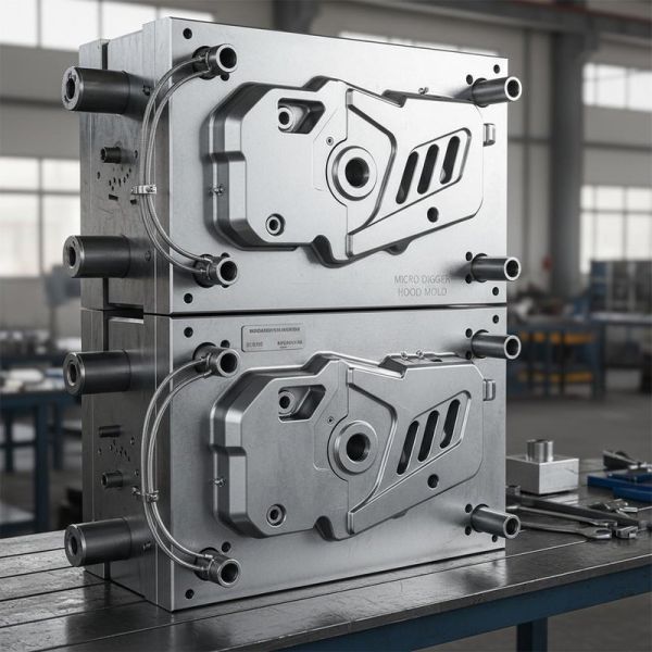 Mini Excavator Cover Injection Mold
