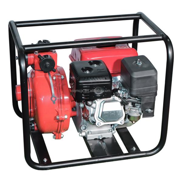 Max Head 80m High Pressure 2 Inch Single Cylinder 4 Stroke Air Cooled Petrol Fire Pump