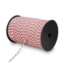 Cerca elétrica Rope With Red Polywire de aço branco do rolo para o cerco animal do cavalo