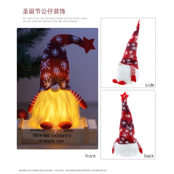 Luxuoso Santa Claus Style peluches da luz da noite do diodo emissor de luz da árvore de Natal da sala das crianças