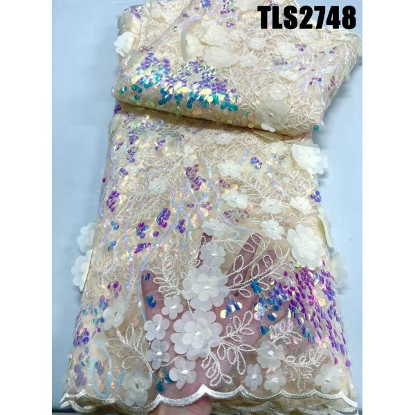 2023 Supoo Finest Quality  3d Floral French Lace Fabric Net Fabric for Women Bridal Lace Fabric and Wedding Material