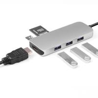 Tipo eje femenino del cable HDMI female+3*USB3.0A female+SD female+T female+USB de HDMI AOC de c USB