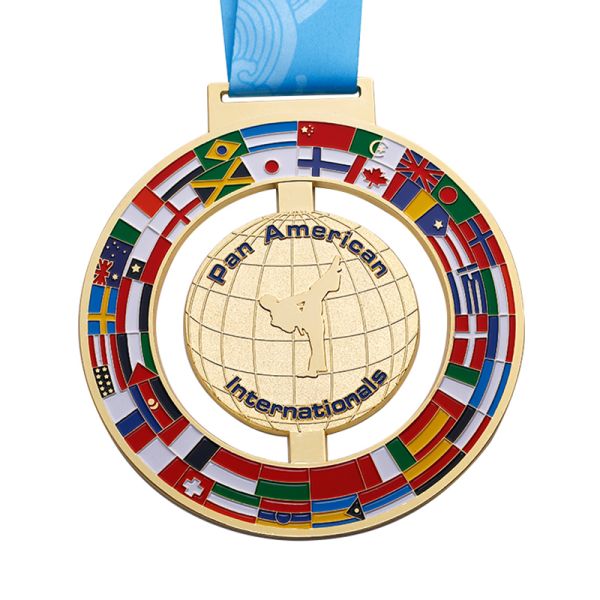 Custom Sports Medal with 20-80mm Size Zinc Alloy and Gold Plating for Souvenir Gifts