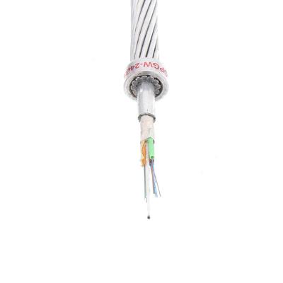 Aerial G652D OPGW Fiber Optic Cable 24Core Single Mode Ground Wire