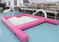 Fogo inflável da associação do mar de encerado do PVC do rosa 0.6mm - resistente com rede