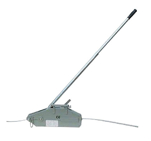 Aluminium Hand Winch 800kg-5400kg , wire rope pulling hoist, length 20 M, CE/GS