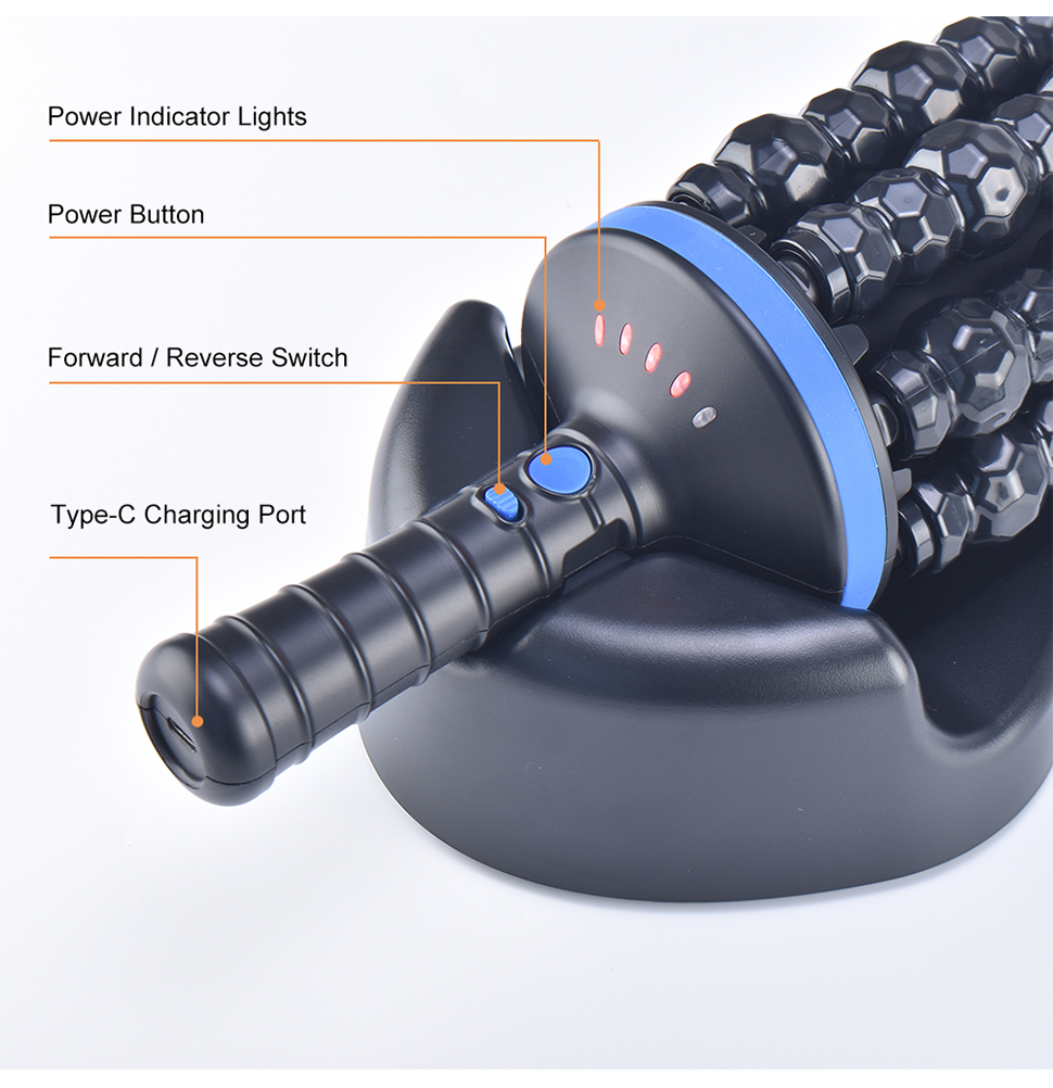 Electrical Foot Leg Head Back Neck Knee Shoulder Facial Roller Massager Pain Relief Body Massage Tool