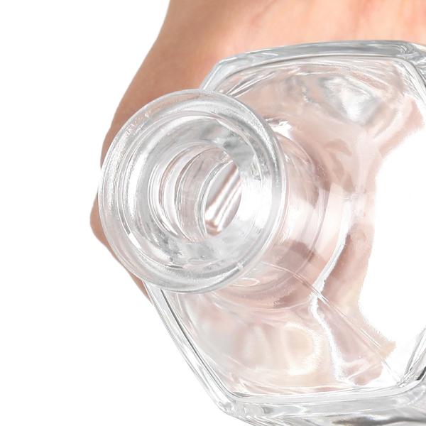 500ml Clear Glass Fruit Wine Liquor Bottles With Cork For Beverage Distribution