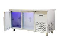 Aço LIVRE de R134a CFC   Luz azul quieta de Undercounter dentro do refrigerador