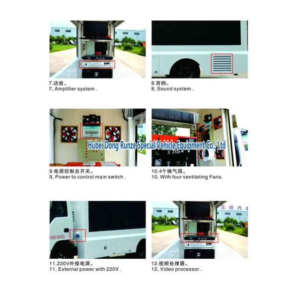 Moving LED Display Advertising Truck With Stage Lifting System For Outdoor Showing