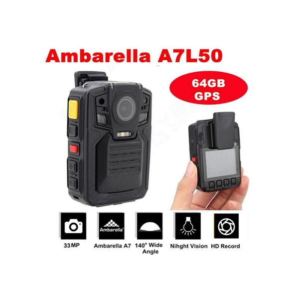 Câmera vestindo portátil completa do corpo de HD HD para a polícia com WiFi GPS opcional