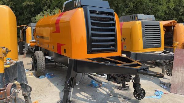 6860 Kg Used Second Hand Concrete Pumps HBT6016 186KW Deutz Engine