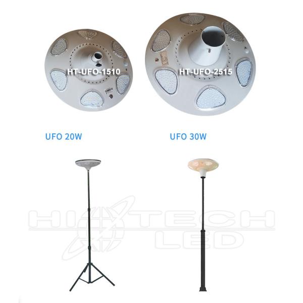 Hitechled 30w UFO Solar Garden Light, All-in-one Solar Area Light, Round UFO solar light, 360 degree solar street lamp