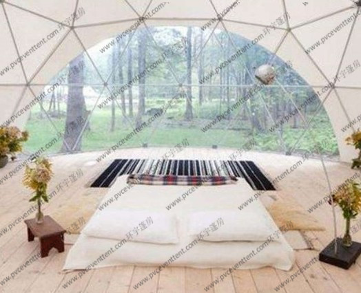 Outside Hotel Geodesic Dome Tents Uv Resistant With Beautiful Scenery