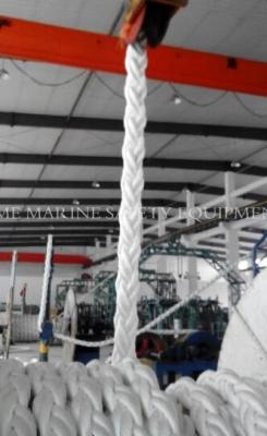 8 strand white color polypropylene ship mooring rope