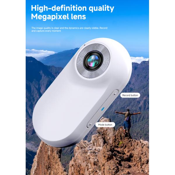 Outdoor Sports Pet Camera Collar ABS 1920*1080 Cat Camera Collar