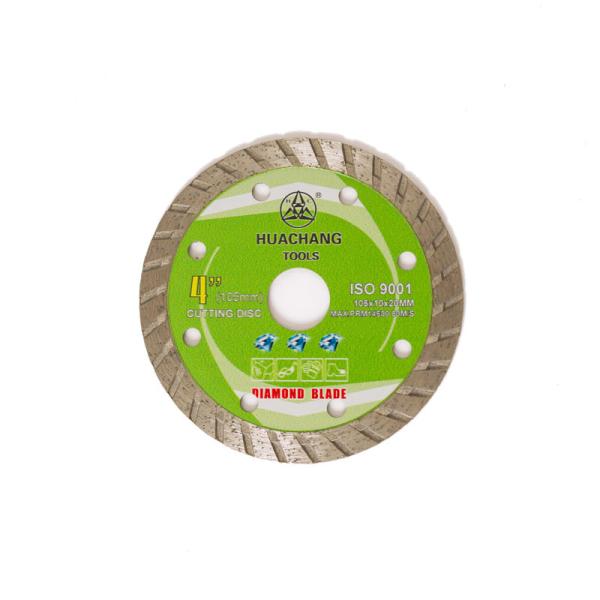 105mm 4 Turbo Diamond Blade For 20mm Thick Porcelain 20mm Bore
