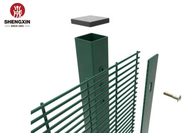 Square Post 2.9 M High 358 Security Fence Anti Climbing