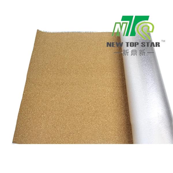 3mm thick acoustic silent cork underlay with silver foil