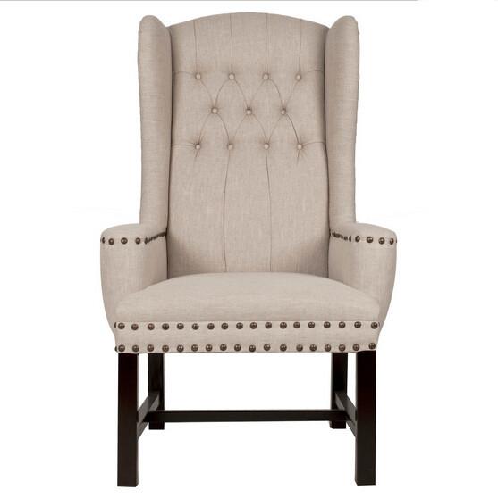 French luxury armchairs Chair Living Room linen Tufted Fabric Accent Club Chair