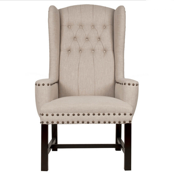 French luxury armchairs Chair Living Room linen Tufted Fabric Accent Club Chair