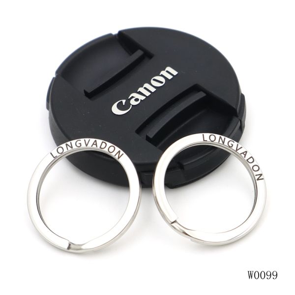Custom Stainless Steel Key Ring Mirror Polished Metal Key Chain Ring Silver