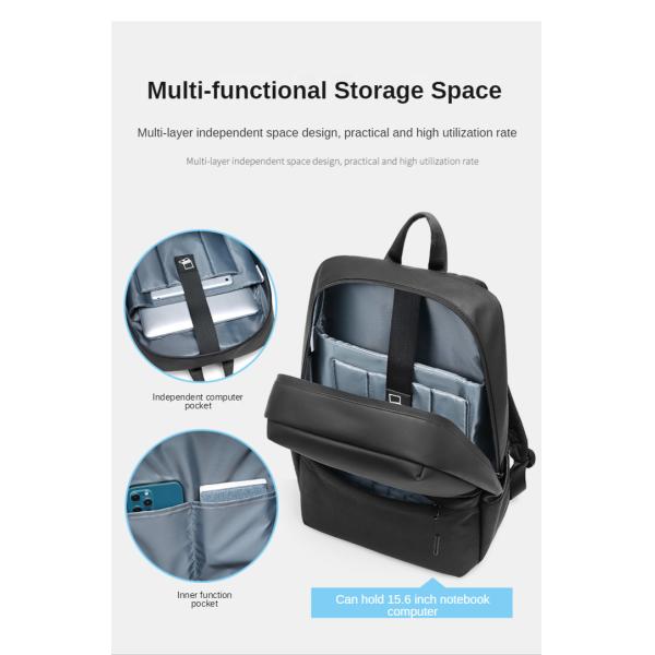 USB Charge 18L Oxford Fabric Fashion Modern Laptop Backpack 2152A