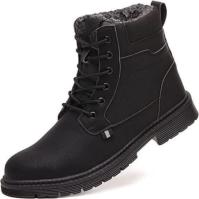 La sécurité résistante froide de preuve noire de la piqûre EU38 rejette l'acier Toe Winter Boots des hommes