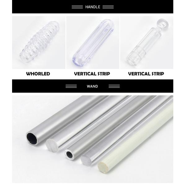 10mm 13mm Clear Transparent Fabric Curtain Pull Wands