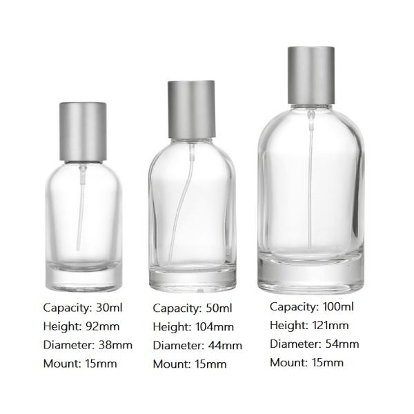 Acrylic Cap 30m Cylindrical Perfume Bottlel Bayonet Spray Volatilized