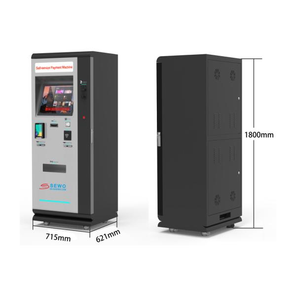 Optional Banknote Collection Module Multi-Level Parking Payment Kiosk Machine with ANPR Ultrasonic Sensor Compatibility