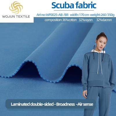 Tela de confecção de malhas do mergulhador frente e verso, 100 algodão respirável contínuo Terry Fabric
