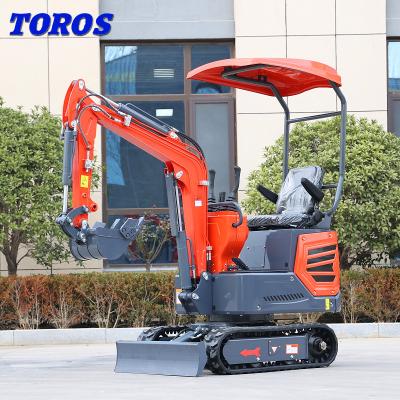 EPA Certification 1.8 Ton Mini Excavator Machine Small Bagger In Tight Spaces