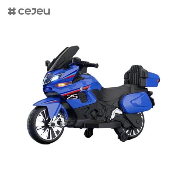 CJ-R125 Electric Motorcycles, 12V7/550*2,Early Childhood Education Music Modulation Bluetooth One click brake Wheel*2
