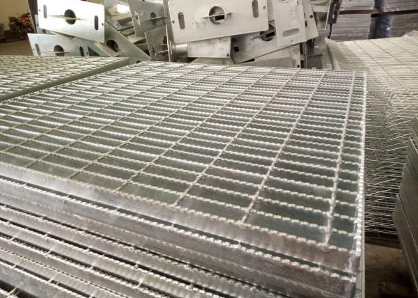 Anti Slip Mild steel Steel Bar Grating / Q235 A36 SS304 Stainless Steel Floor Grating