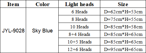 LED E14 Glass Metal Crystal Chandelier Lamp For Wedding Lobby