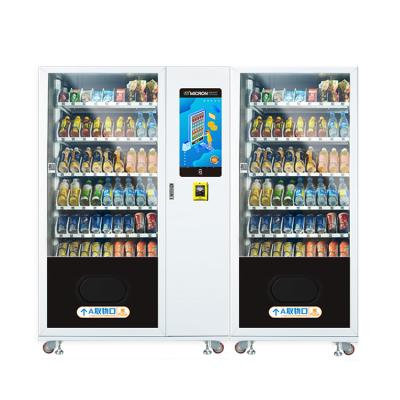 Petisco da grande capacidade e máquina de venda automática espirais da bebida com sistema de refrigeração e tela táctil