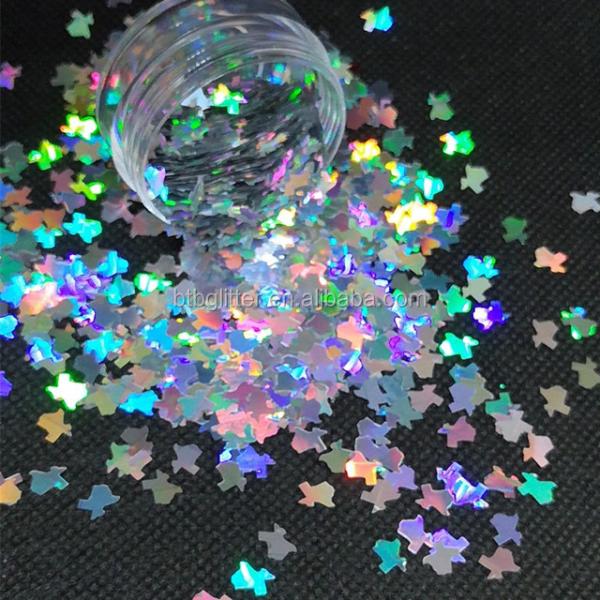 Eco-friendly Map of Texas America Glitter Shaped Must-Have for Mother's Day