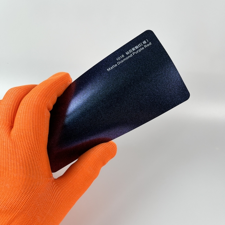 Glossy Diamond Purple Red Car Vinyl Wrap Car Film Luminous Accessories Purple Vinyl Wrap Vinyl Car Wrap Roll Metallic